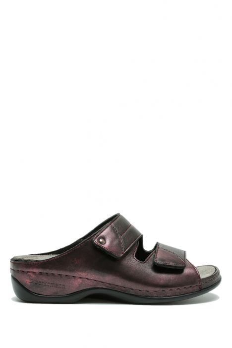 1021 Berkemann Finja Kadın Anatomik Terlik 3.0-8.5 Rubin/shiny Leder/Stretch - 214
