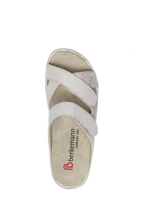 1023 Berkemann Felia Kadın Anatomik Terlik 3.0-8.5 Dusty silver - leather - 611B