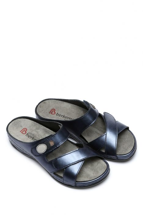 1023 Berkemann Felia Kadın Anatomik Terlik 3.0-8.5 Blau Perlatoleder - 364