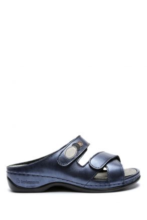 1023 Berkemann Felia Kadın Anatomik Terlik 3.0-8.5 Blau Perlatoleder - 364