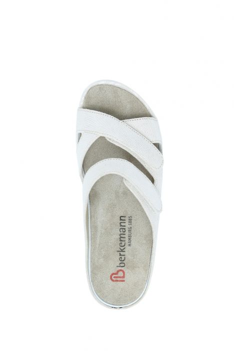 1023 Berkemann Felia Kadın Anatomik Terlik 3.0-8.5 Beige/shiny - Leder - 879