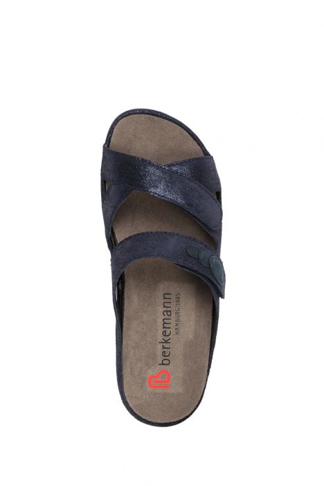 1023 Berkemann Felia Kadın Anatomik Terlik 3.0-8.5 deep ink jeans - Leder - 308
