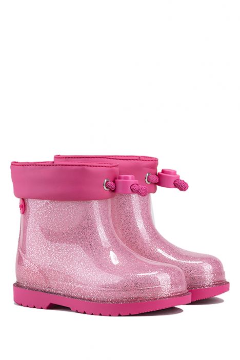 W10247 Bimbi Glitter Yağmur Çizmesi 21-26 Fuşya / Fuxia