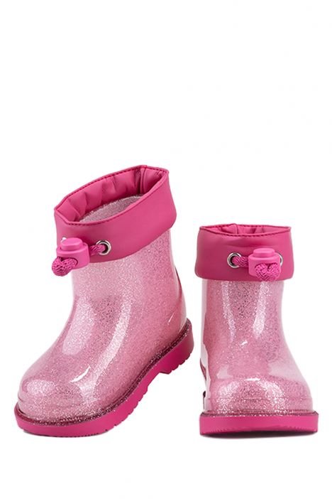 W10247 Bimbi Glitter Yağmur Çizmesi 21-26 Fuşya / Fuxia