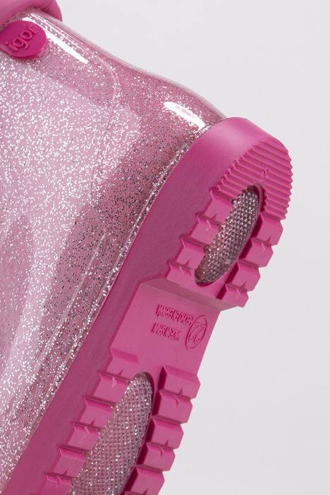 W10247 Bimbi Glitter Yağmur Çizmesi 21-26 Fuşya / Fuxia