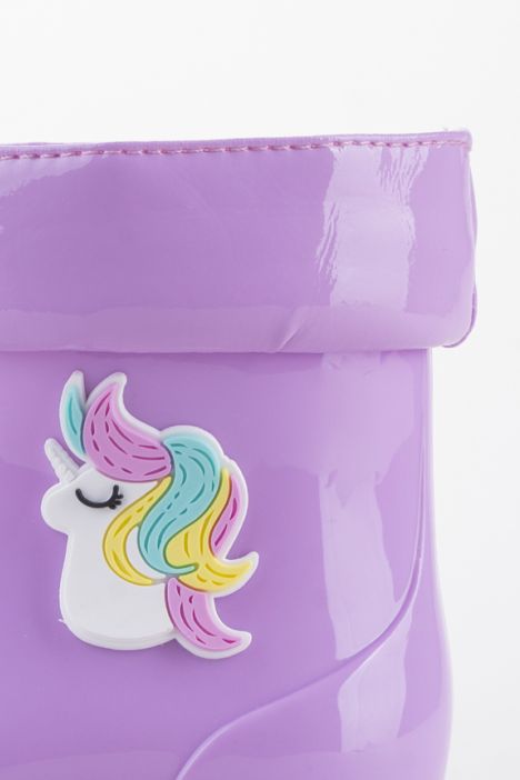 W10253 Bimbi Unicorn Yağmur Çizmesi 21-27 Lila\Malva