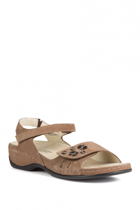 1026 Berkemann Kadın Anatomik Sandalet 3.0-8.5 Dkl.braun Millefeuilleled/Str. - B-439