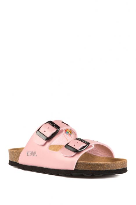 10260 Ch-Kifidis Çocuk Terlik 27-30 Pink Bordado
