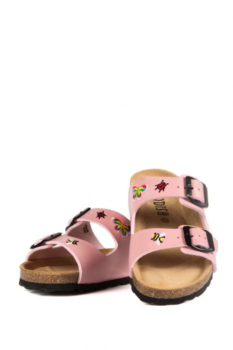 10260 Ch-Kifidis Çocuk Terlik 27-30 Pink Bordado