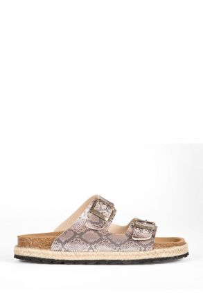 10260 Ch-Kifidis Soft Step Kadın Çift Bantlı Mantar Terlik 36-42 PITON