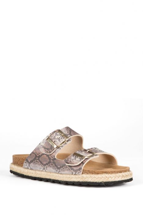 10260 Ch-Kifidis Soft Step Kadın Çift Bantlı Mantar Terlik 36-42 PITON