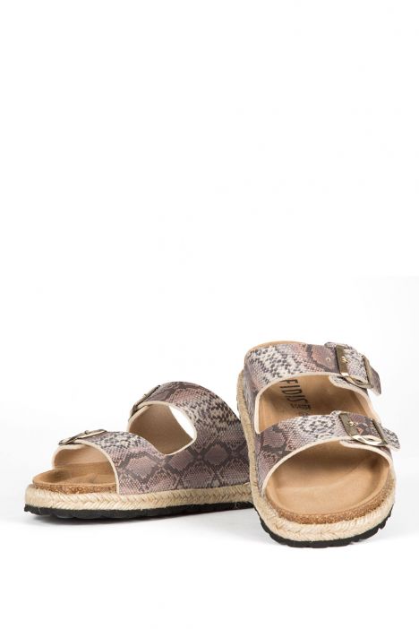 10260 Ch-Kifidis Soft Step Kadın Çift Bantlı Mantar Terlik 36-42 PITON