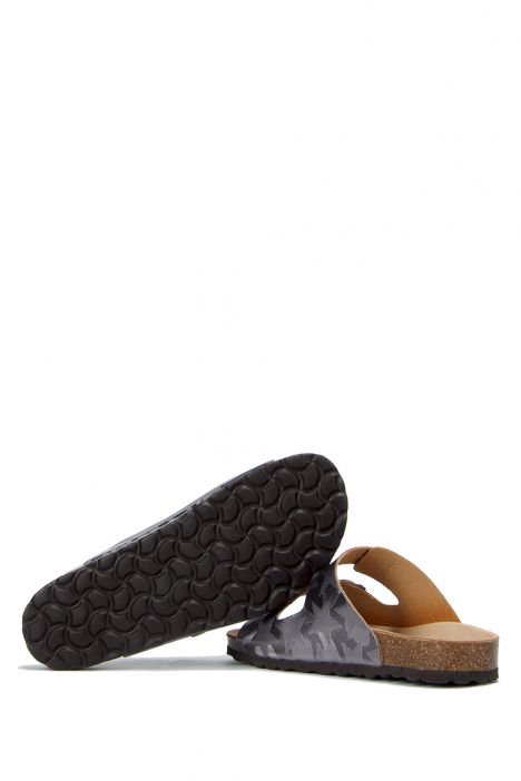 10260 Ch-Kifidis Soft Step Kadın Çift Bantlı Mantar Terlik 36-42 SILVER - 399