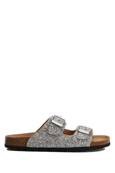 10260 Ch-Kifidis Soft Step Kadın Çift Bantlı Mantar Terlik 36-42 BRONZO