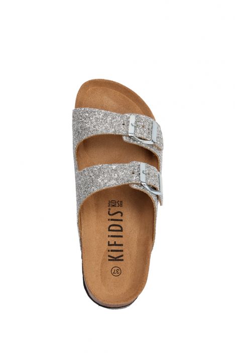 10260 Ch-Kifidis Soft Step Kadın Çift Bantlı Mantar Terlik 36-42 BRONZO