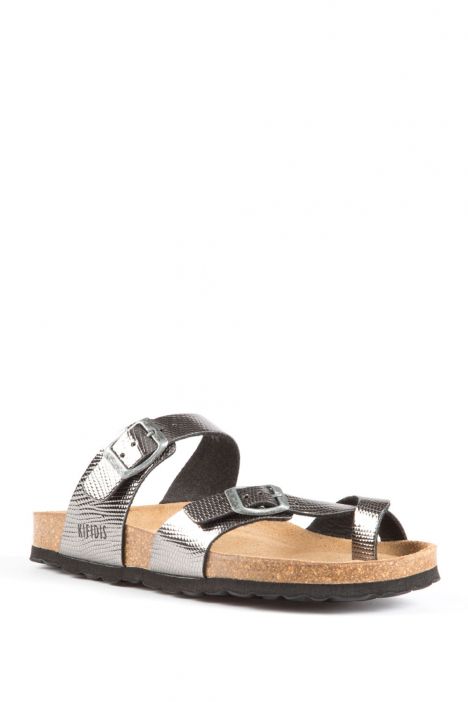10261 Kifidis-Ch Kadın Terlik 36-41 Silver - 596