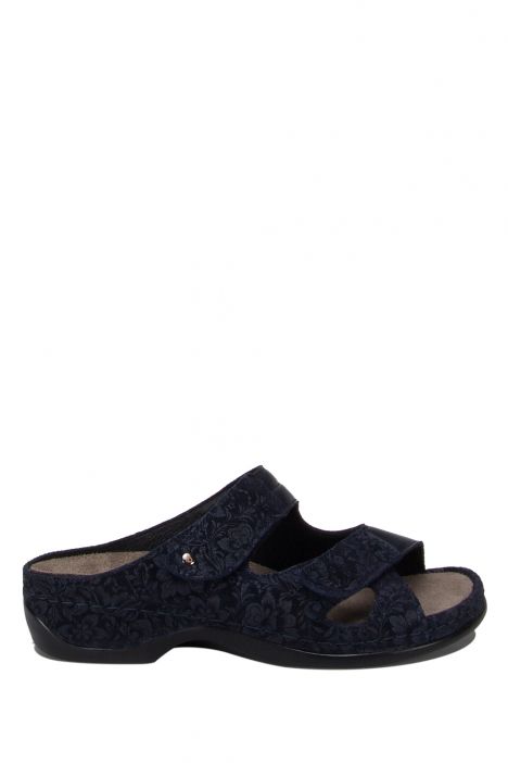 1027 Berkemann Janna Kadın Anatomik Terlik 3.0-8.5 Monet blue/Str. Vit blue - B-385MSV