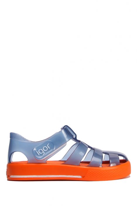 S10270 Igor Star Çocuk Sandalet 21-28 Cr.Marino-Naranja