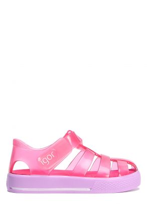 S10270 Igor Star Çocuk Sandalet 21-28 Cr.Fucsia-Malva
