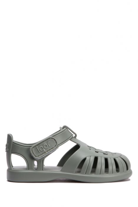 S10271 Igor Tobby Solid Çocuk Sandalet 20-27 Yeşil - Verde/Green
