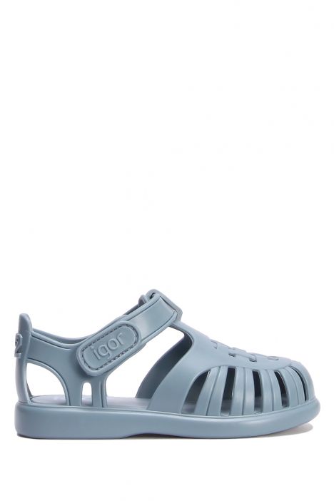 S10271 Igor Tobby Solid Çocuk Sandalet 20-27 Mavi - Oceano