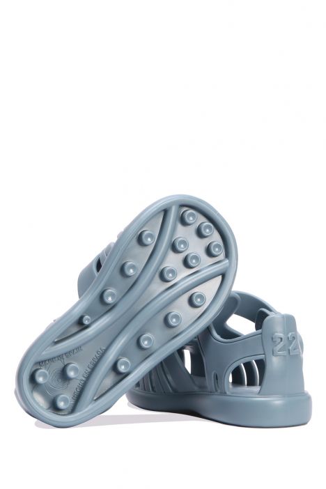 S10271 Igor Tobby Solid Çocuk Sandalet 20-27 Mavi - Oceano