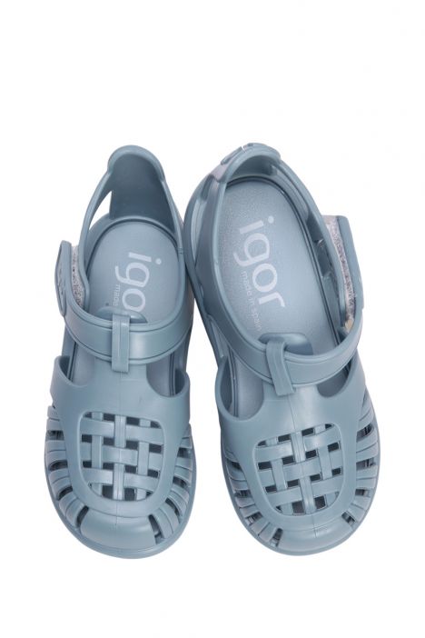 S10271 Igor Tobby Solid Çocuk Sandalet 20-27 Mavi - Oceano