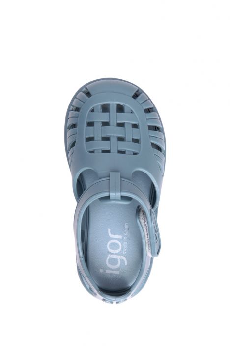 S10271 Igor Tobby Solid Çocuk Sandalet 20-27 Mavi - Oceano