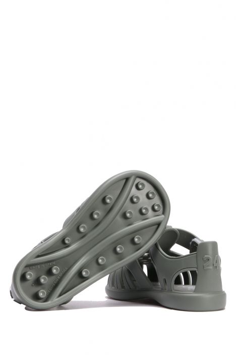 S10271 Igor Tobby Solid Çocuk Sandalet 20-27 Yeşil - Verde/Green