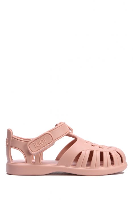 S10271 Igor Tobby Solid Çocuk Sandalet 20-27 Pembe - Maquillaje