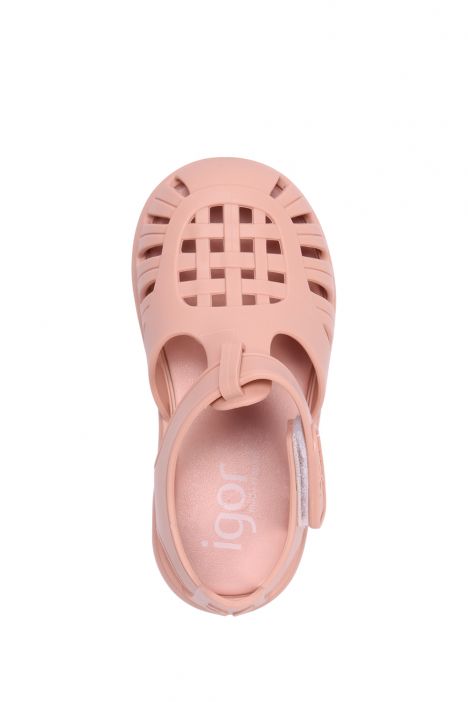 S10271 Igor Tobby Solid Çocuk Sandalet 20-27 Pembe - Maquillaje