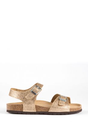 10273 Kifidis-Ch Kadın Sandalet 36-40 Gold Glitter