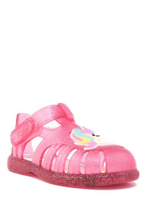 S10279 Igor Tobby Çocuk Sandalet 20-25 Fuşya / Fucsia Glitter