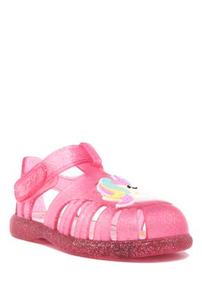 S10279 Igor Tobby Çocuk Sandalet 20-25 Fuşya / Fucsia Glitter
