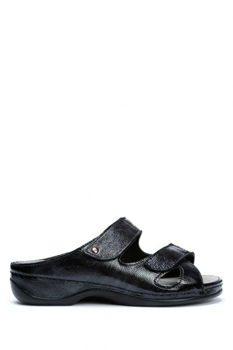 1027 Berkemann Janna Kadın Anatomik Terlik 3.0-8.5 Signal Black - Nappa/Stretch - 933SB