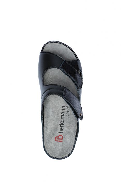 1027 Berkemann Janna Kadın Anatomik Terlik 3.0-8.5 Signal Black - Nappa/Stretch - 933SB