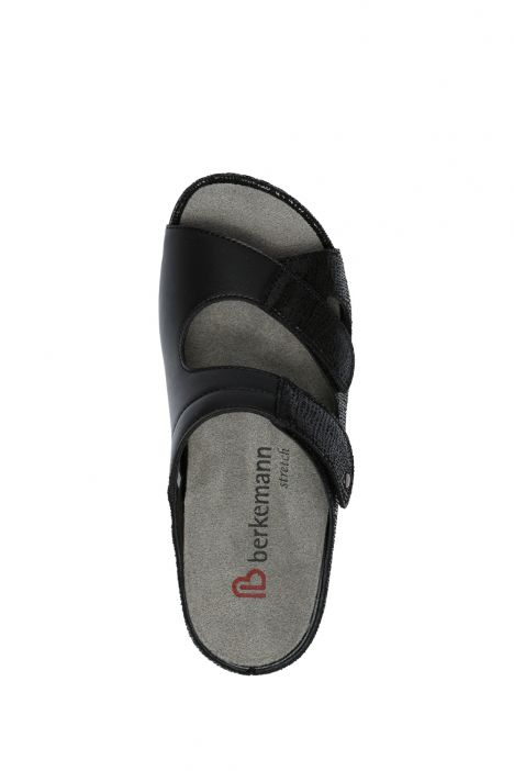 1027 Berkemann Janna Kadın Anatomik Terlik 3.0-8.5 Schwarz-Perlato - B-924