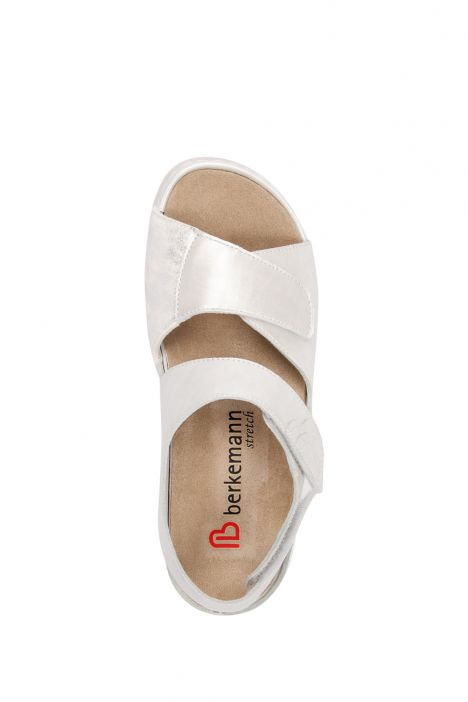 1040 Berkemann Rina Kadın Anatomik Deri Sandalet 3.0-8.5 Silver Perlato/Str. - 146