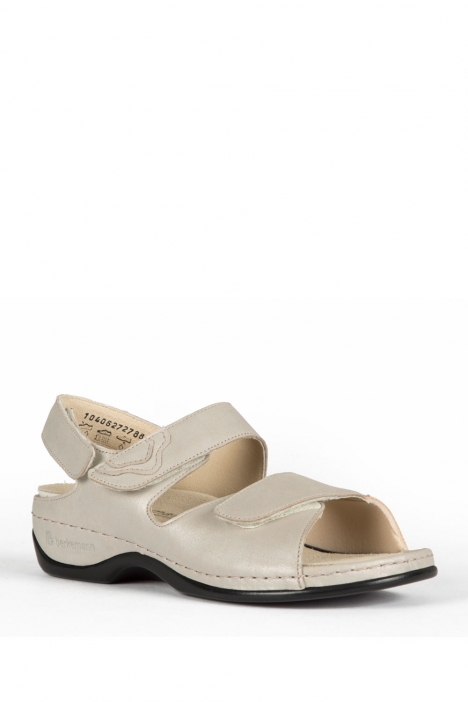 1040 Berkemann Rina Kadın Anatomik Deri Sandalet 3.0-8.5 Broze Leather Phyton Strc. - 627