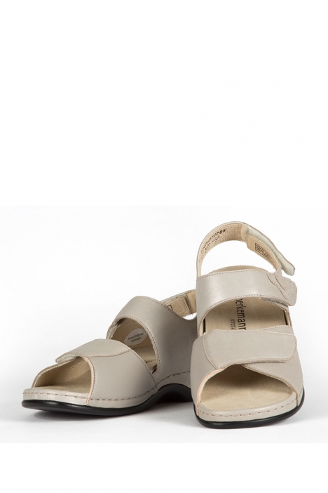 1040 Berkemann Rina Kadın Anatomik Deri Sandalet 3.0-8.5 Broze Leather Phyton Strc. - 627