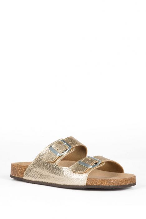 10402 Ch-Kifidis Kadın Terlik 36-42 Dore / Gold