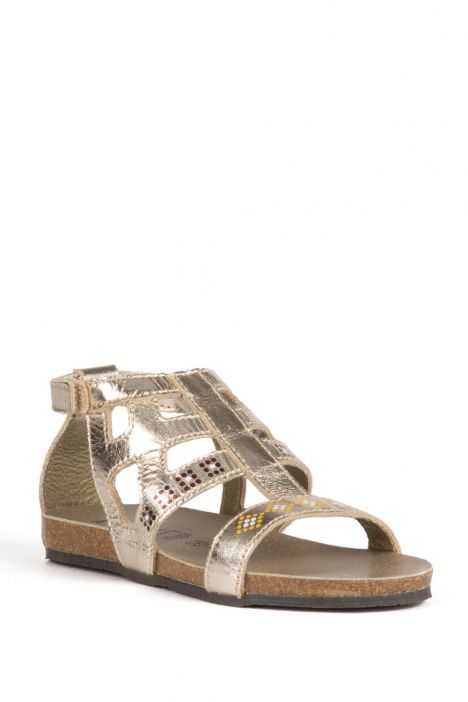 10447 Ch-Kifidis Çocuk Sandalet 27-30 Dore / Gold