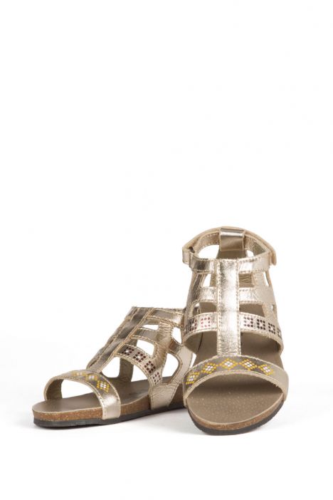 10447 Ch-Kifidis Çocuk Sandalet 27-30 Dore / Gold