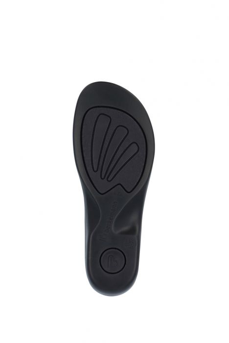 1044 Berkemann Fabia Kadın Anatomik Keçe Terlik 3.0-7.5 schwarz/weis - Filz