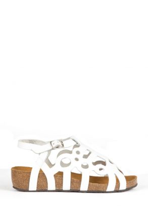 10611 Ch-Kifidis Çocuk Sandalet 31-36 Beyaz / White