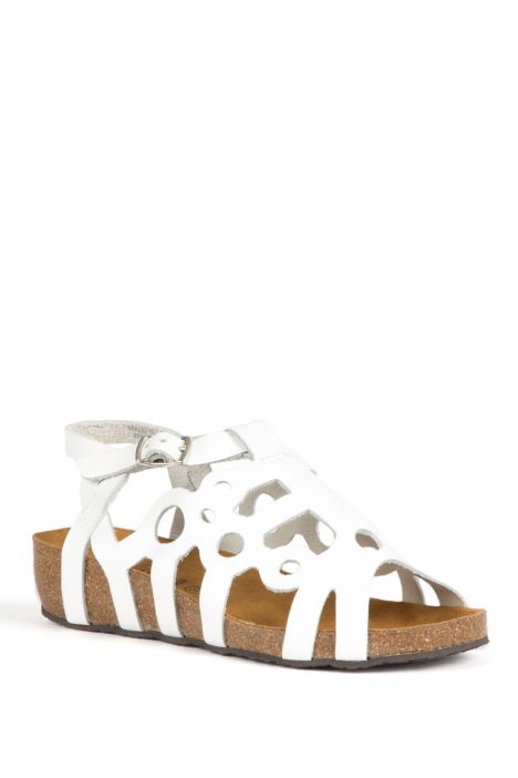 10611 Ch-Kifidis Çocuk Sandalet 31-36 Beyaz / White