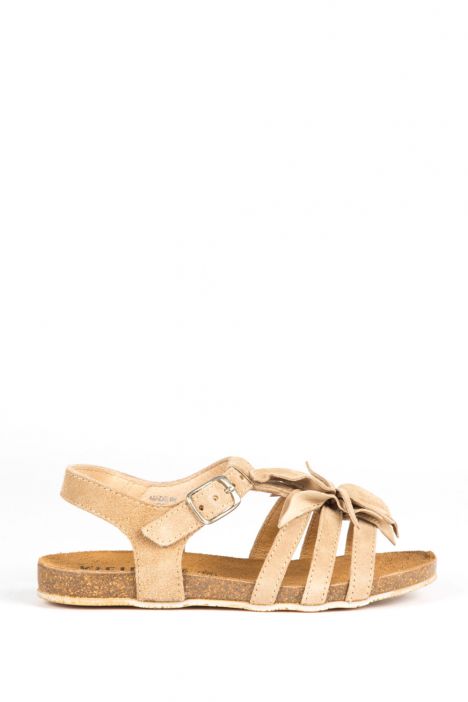 10628 Ch-Kifidis Çocuk Sandalet 27-35 Nubuk Bej / Nubuck Beige