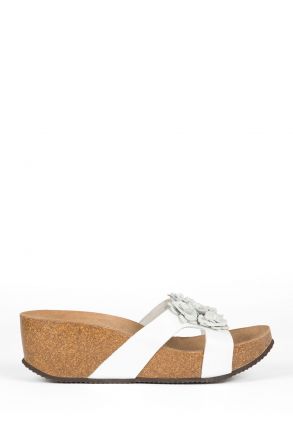 10670 Ch-Kifidis Kadın Terlik 36-41 Beyaz / White