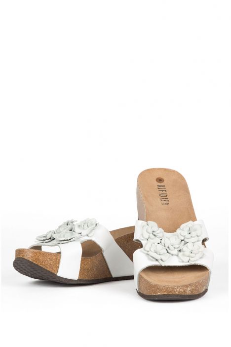 10670 Ch-Kifidis Kadın Terlik 36-41 Beyaz / White