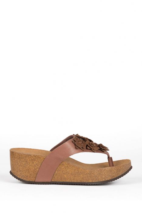 10671 Ch-Kifidis Kadın Terlik 36-41 Kahverengi / Brown